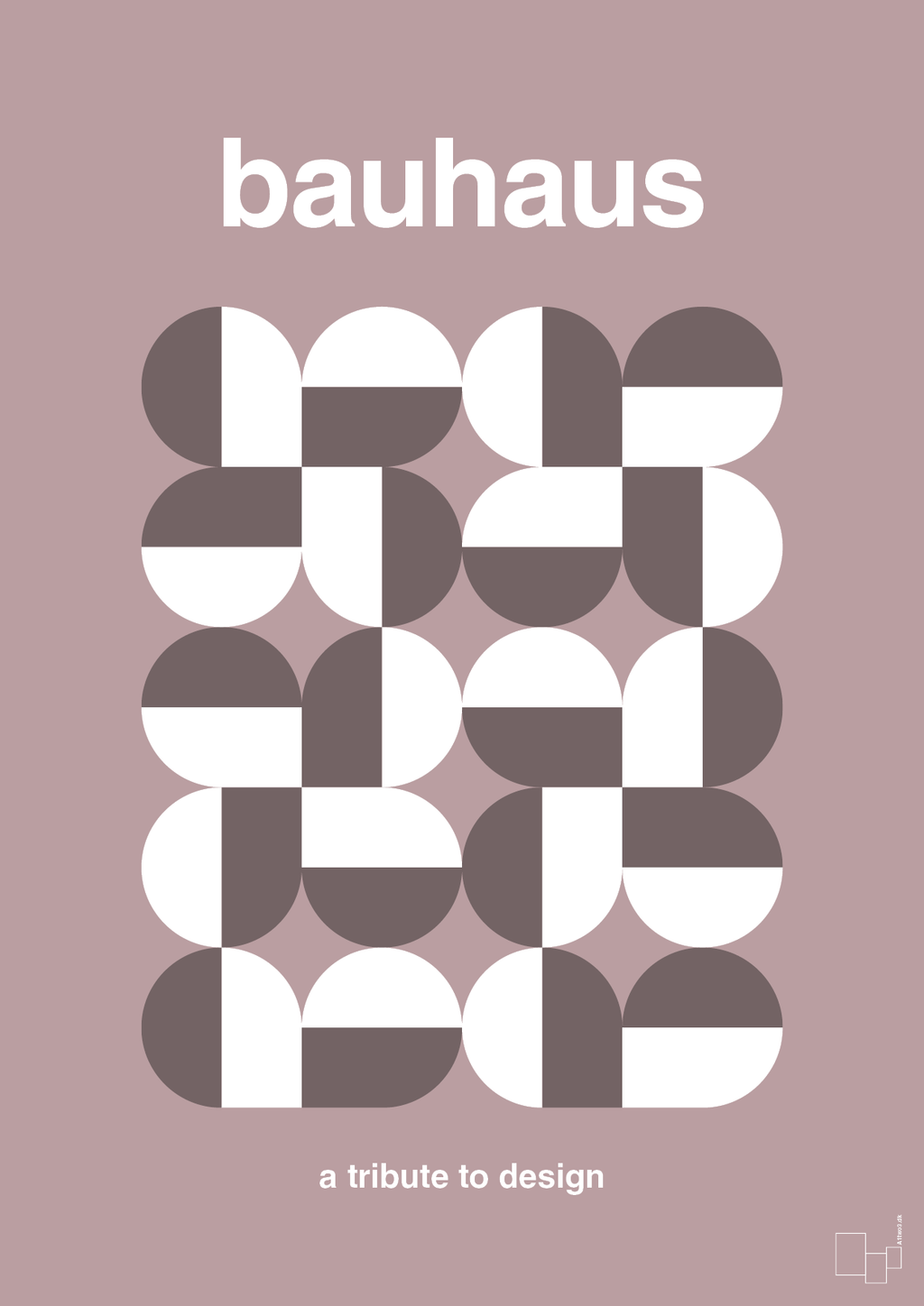 plakat: bauhaus #10 - light rose-bauhaus-A1two3