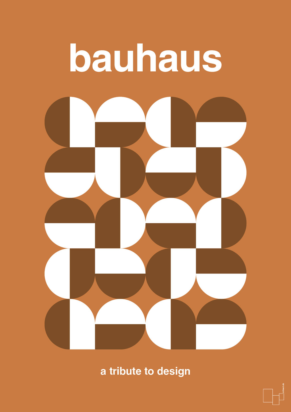 plakat: bauhaus #10 - rumba orange-bauhaus-A1two3