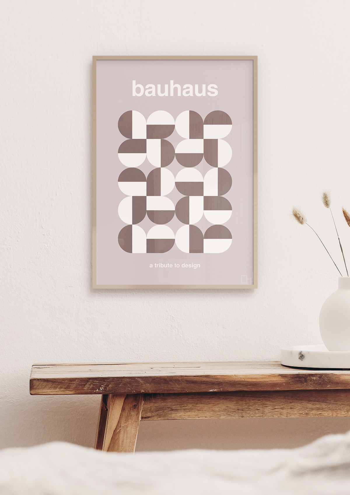 plakat: bauhaus #10 - painters white-bauhaus-A1two3
