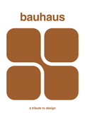plakat: bauhaus #11 - cognac-bauhaus-A1two3