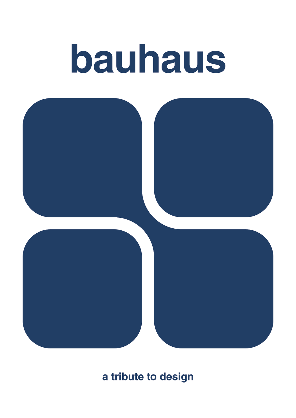 plakat: bauhaus #11 - lapis blue-bauhaus-A1two3