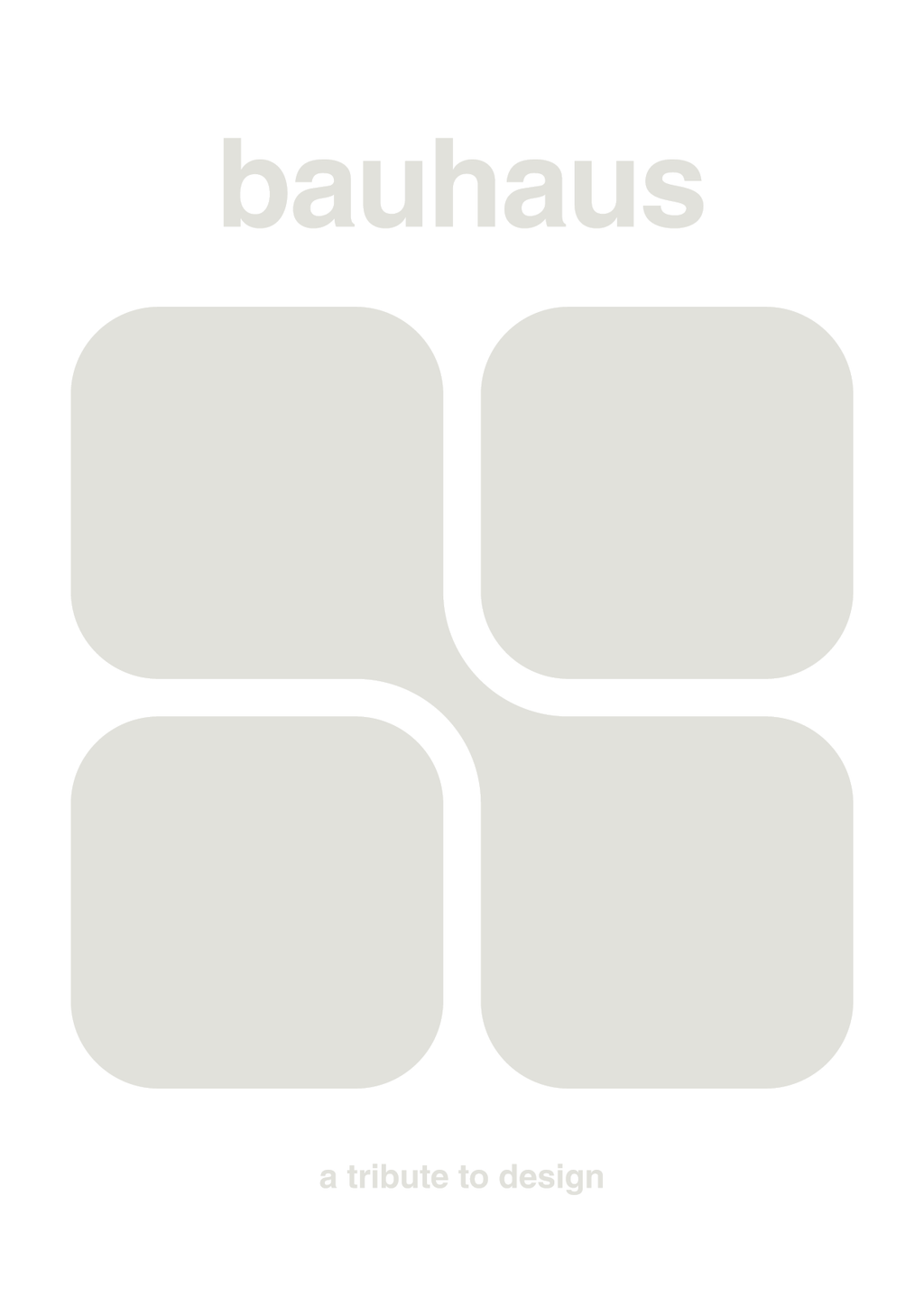 plakat: bauhaus #11 - painters white-bauhaus-A1two3