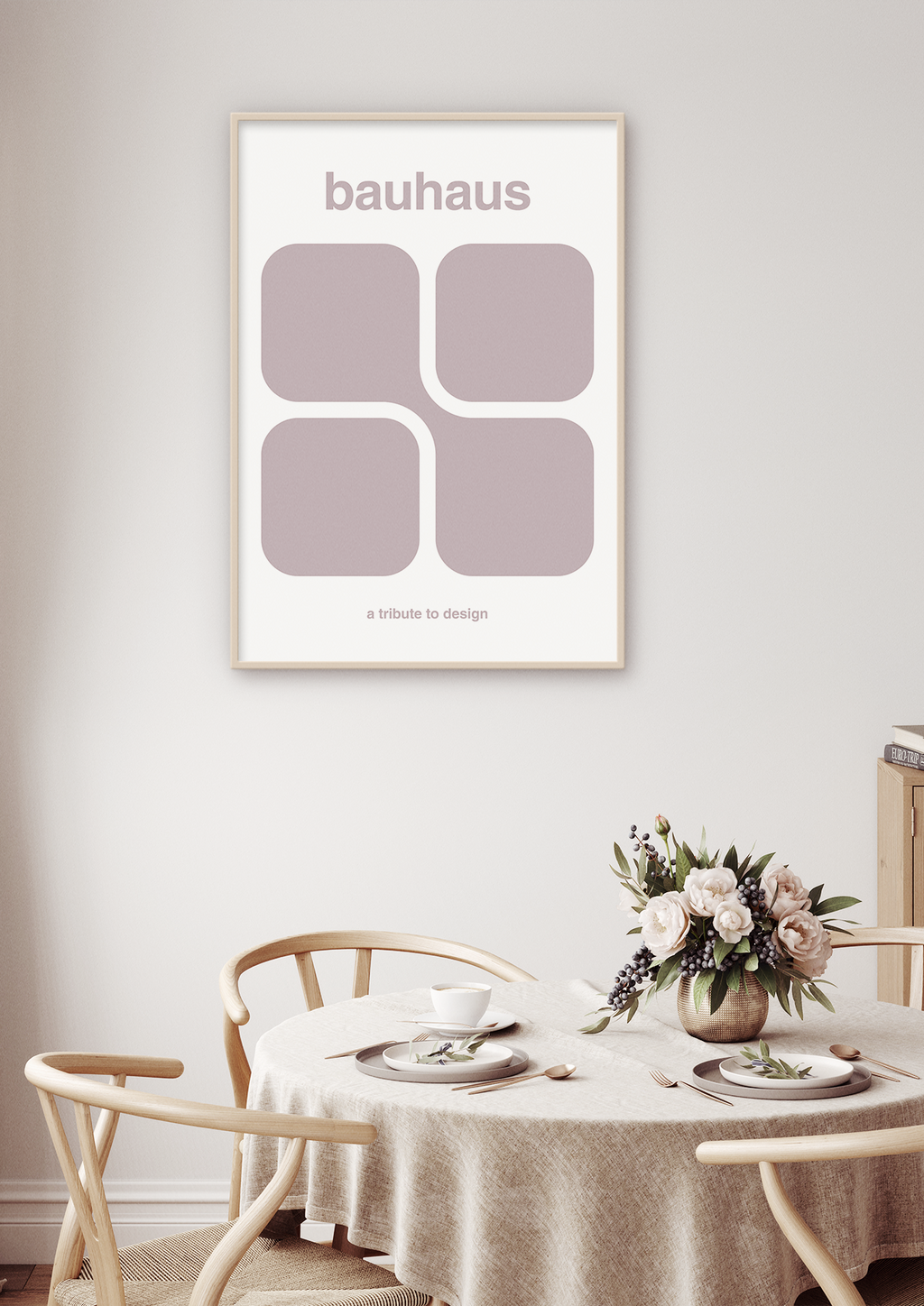 plakat: bauhaus #11 - painters white-bauhaus-A1two3