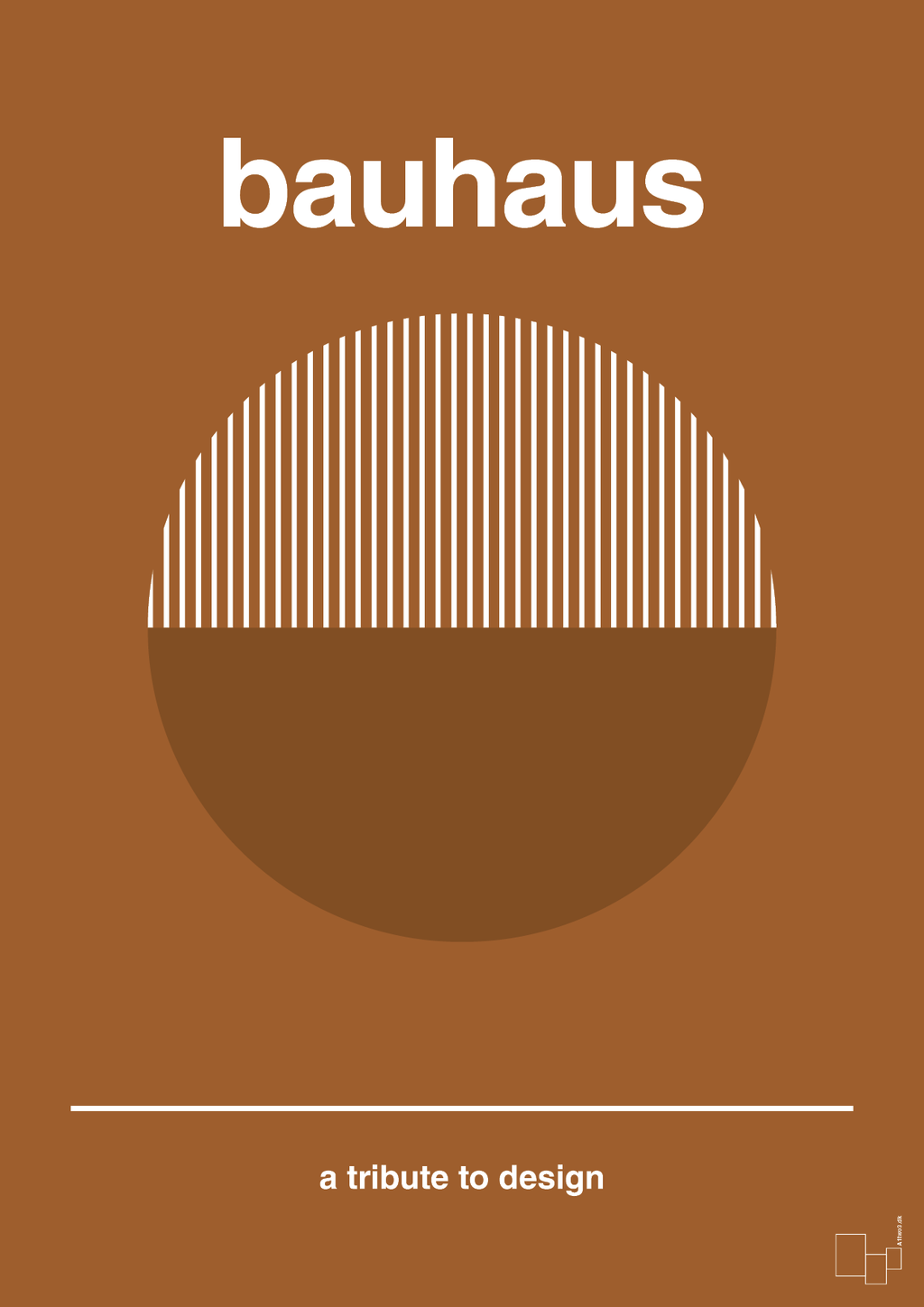 plakat: bauhaus #12 - cognac-bauhaus-A1two3