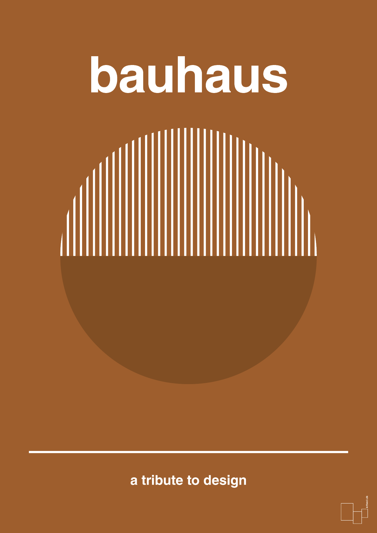 plakat: bauhaus #12 - cognac-bauhaus-A1two3