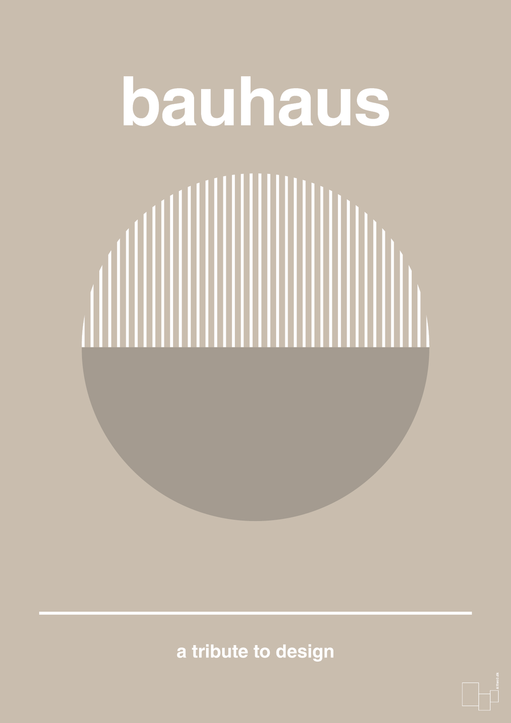 plakat: bauhaus #12 - creamy mushroom-bauhaus-A1two3