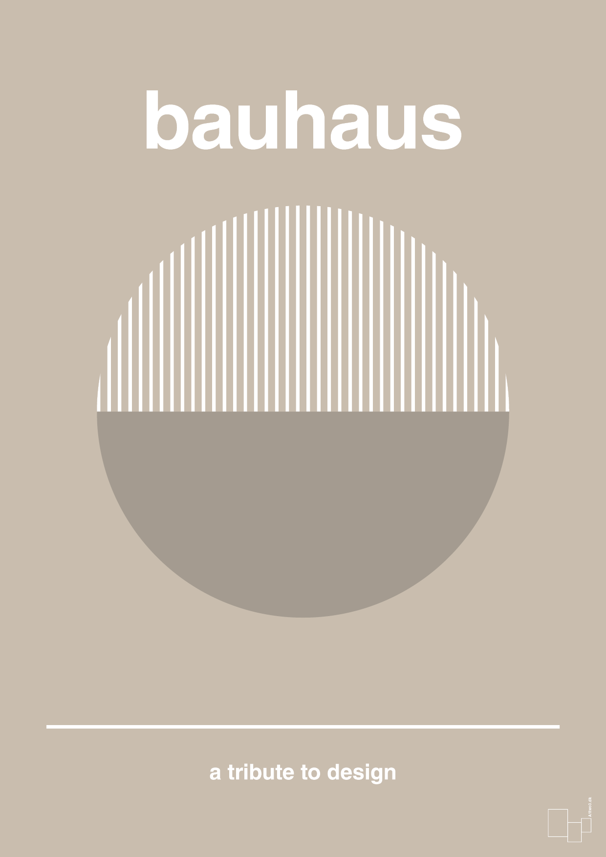 plakat: bauhaus #12 - creamy mushroom-bauhaus-A1two3