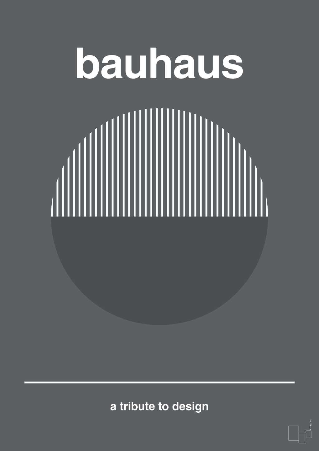 plakat: bauhaus #12 - graphic charcoal-bauhaus-A1two3