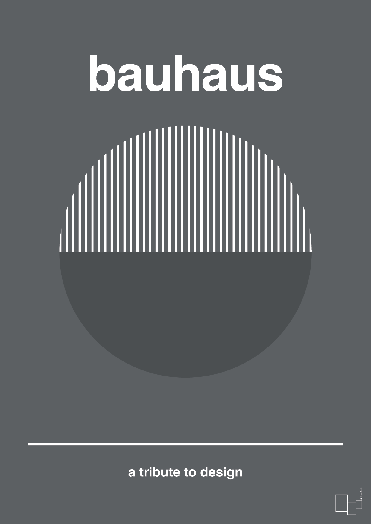 plakat: bauhaus #12 - graphic charcoal-bauhaus-A1two3