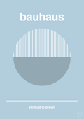 plakat: bauhaus #12 - heavenly blue-bauhaus-A1two3