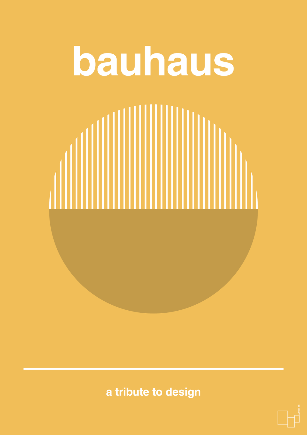 plakat: bauhaus #12 - honeycomb-bauhaus-A1two3