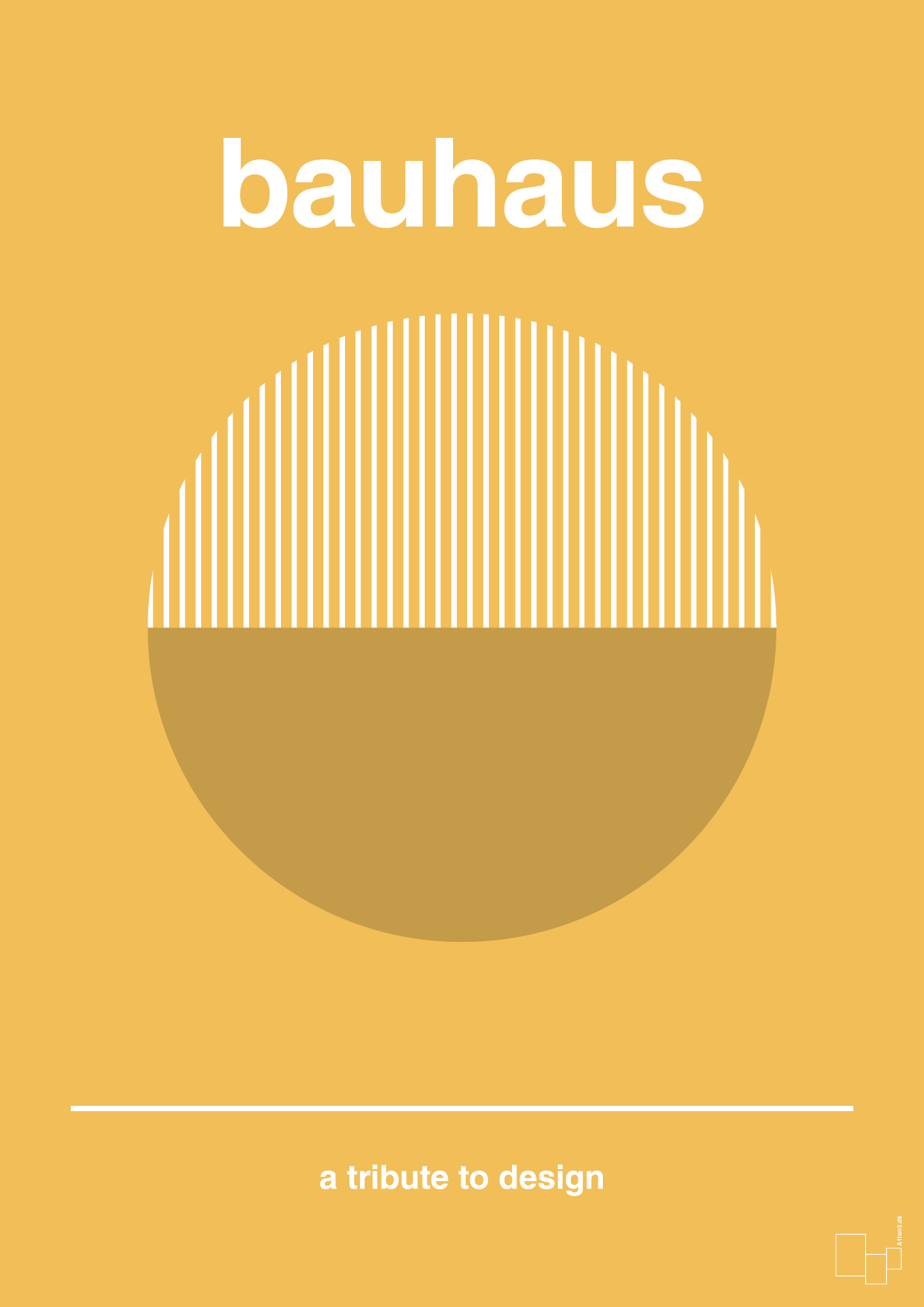 plakat: bauhaus #12 - honeycomb-bauhaus-A1two3