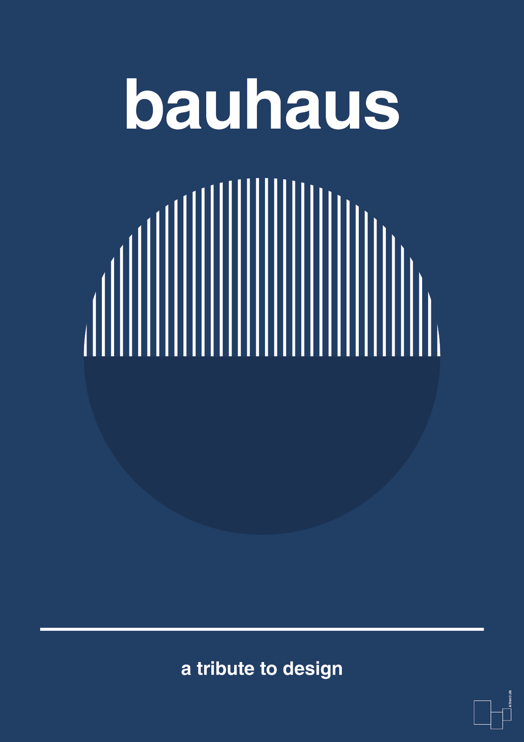 plakat: bauhaus #12 - lapis blue-bauhaus-A1two3