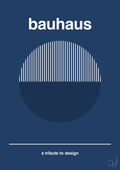 plakat: bauhaus #12 - lapis blue-bauhaus-A1two3