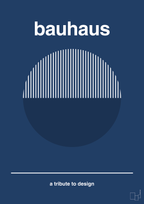 plakat: bauhaus #12 - lapis blue-bauhaus-A1two3