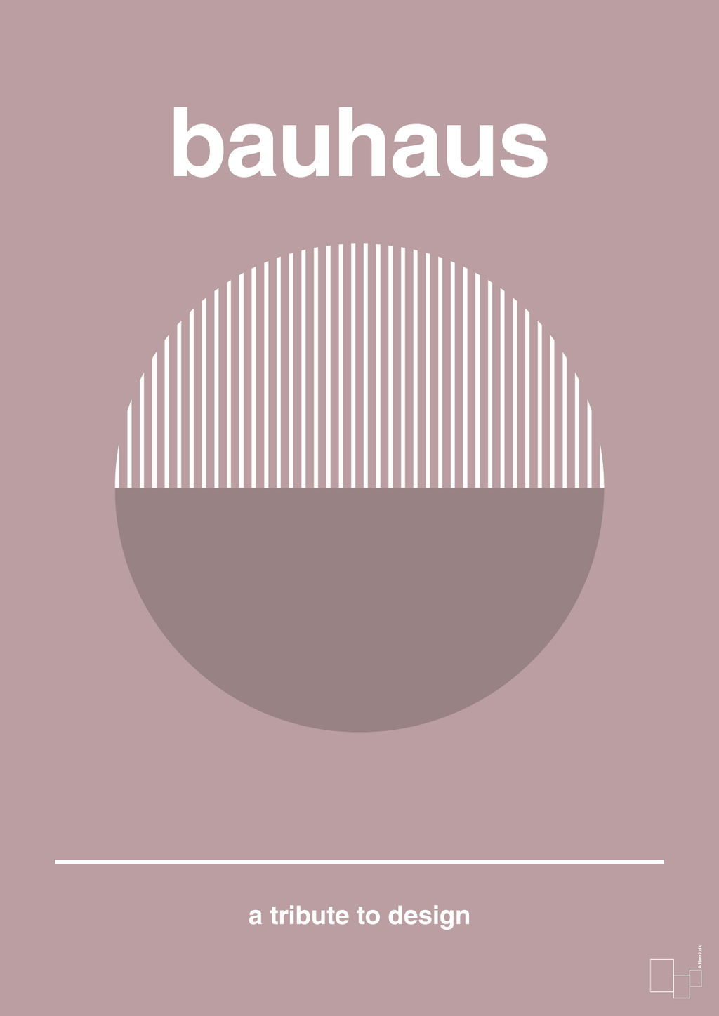 plakat: bauhaus #12 - light rose-bauhaus-A1two3