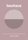 plakat: bauhaus #12 - light rose-bauhaus-A1two3