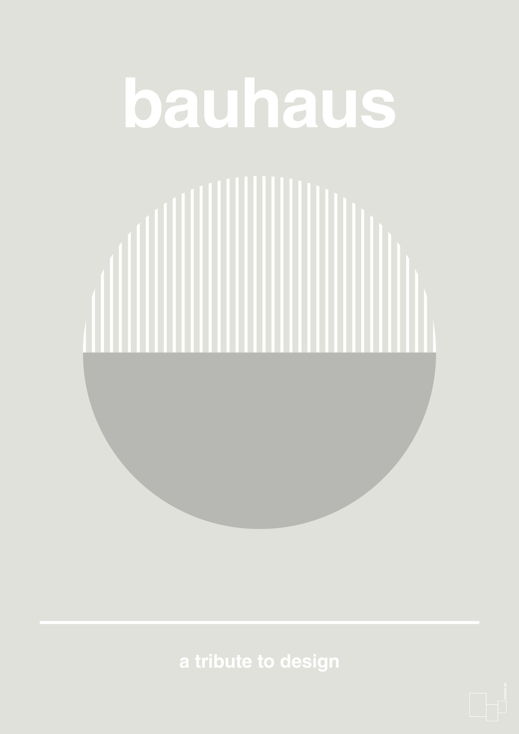 plakat: bauhaus #12 - painters white-bauhaus-A1two3