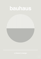 plakat: bauhaus #12 - painters white-bauhaus-A1two3