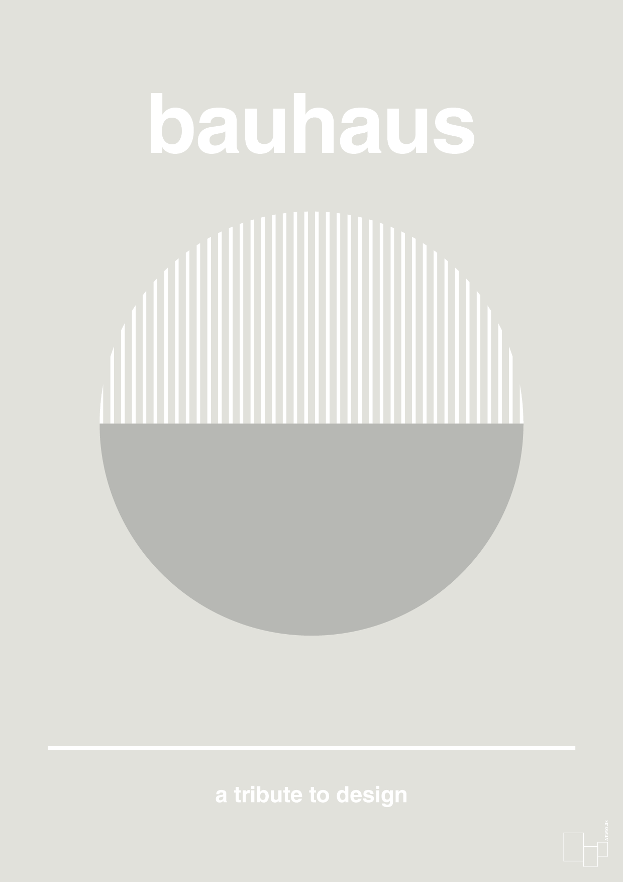 plakat: bauhaus #12 - painters white-bauhaus-A1two3
