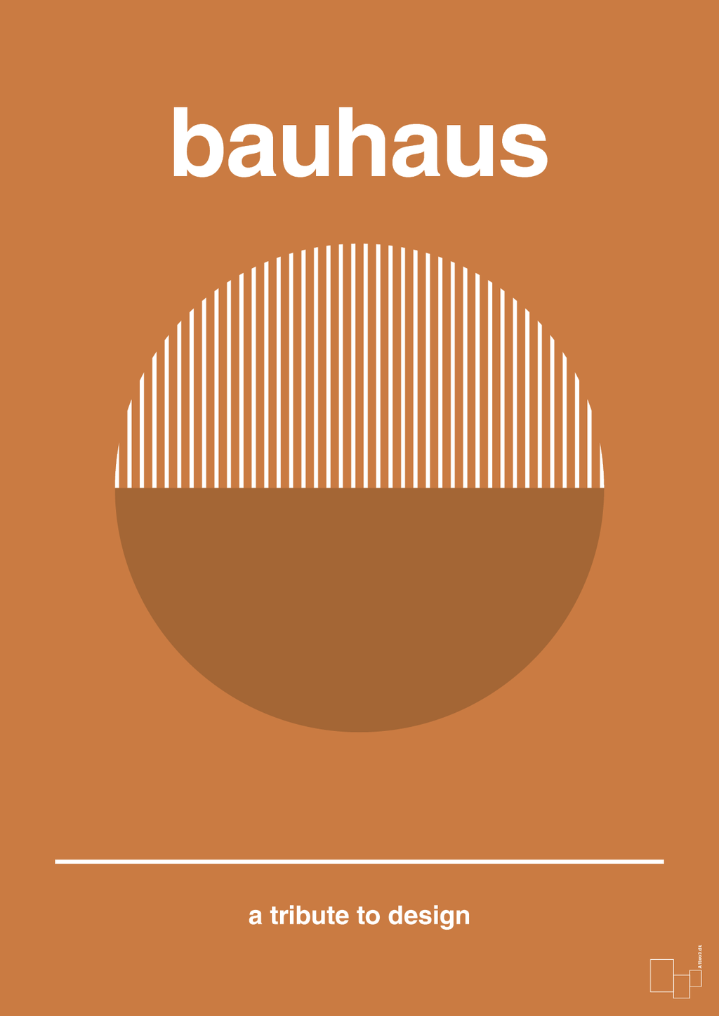 plakat: bauhaus #12 - rumba orange-bauhaus-A1two3