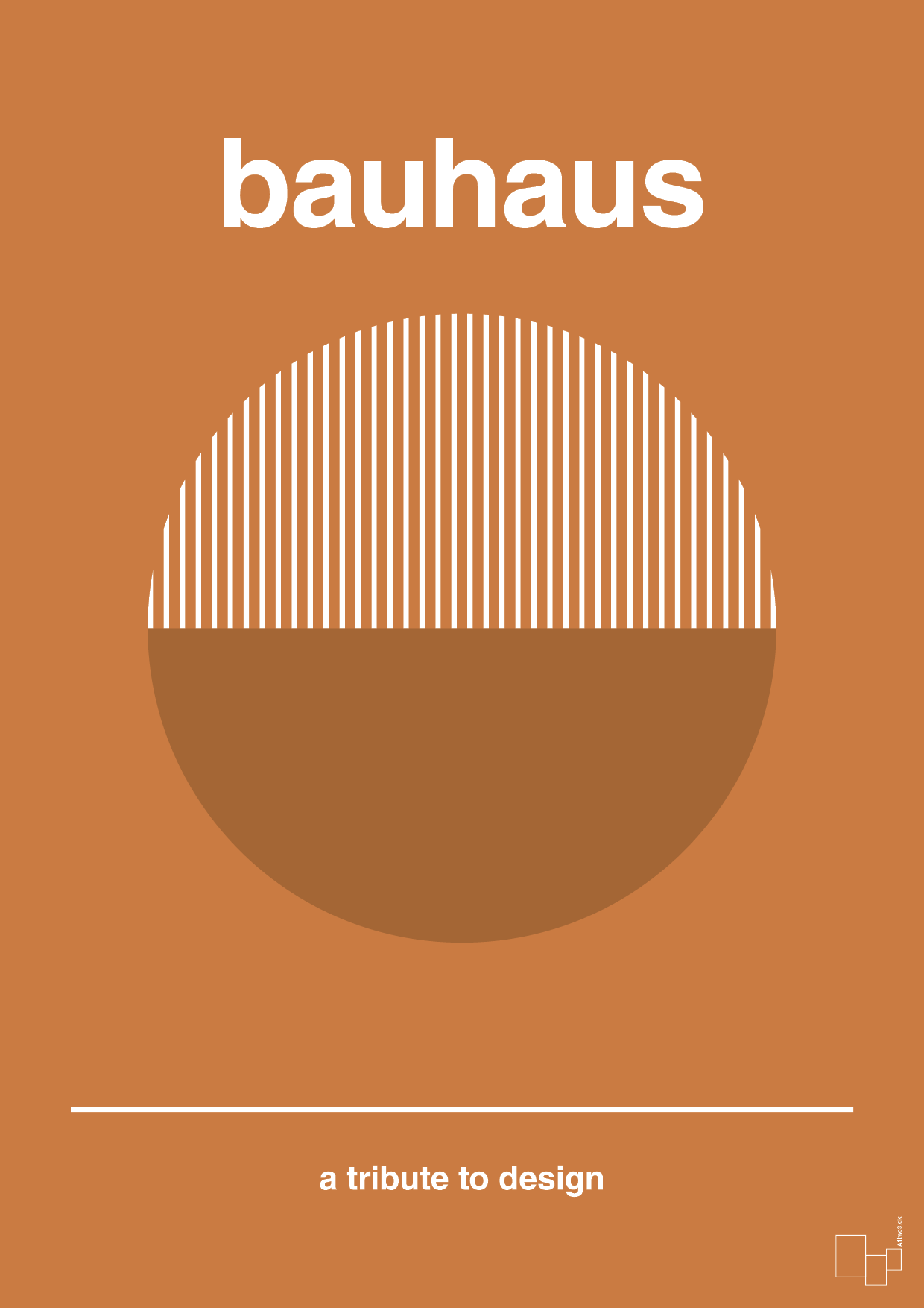 plakat: bauhaus #12 - rumba orange-bauhaus-A1two3