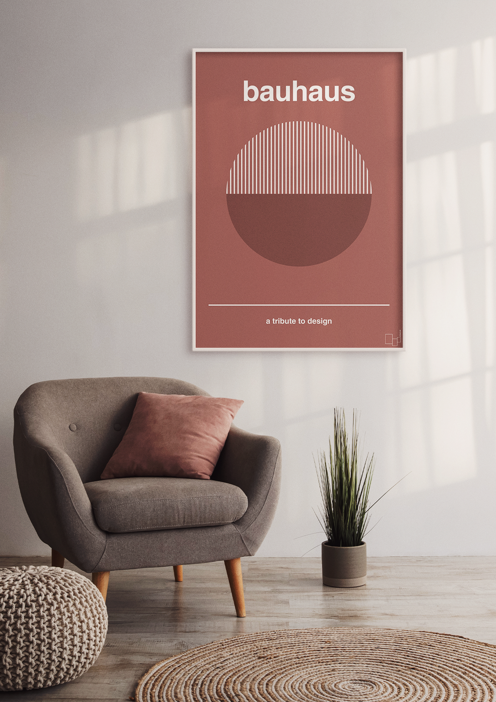 plakat: bauhaus #12 - painters white-bauhaus-A1two3