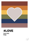 plakat: love - broken beige-LGBTQ-A1two3