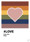 plakat: love - bubble shell-LGBTQ-A1two3