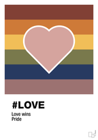 plakat: love - bubble shell-LGBTQ-A1two3