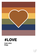 plakat: love - cognac-LGBTQ-A1two3