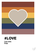 plakat: love - creamy mushroom-LGBTQ-A1two3