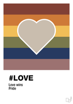 plakat: love - creamy mushroom-LGBTQ-A1two3