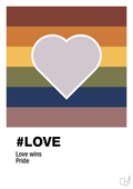 plakat: love - dusty lilac-LGBTQ-A1two3