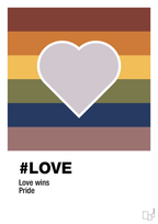 plakat: love - dusty lilac-LGBTQ-A1two3