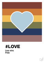 plakat: love - heavenly blue-LGBTQ-A1two3