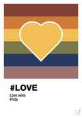 plakat: love - honeycomb-LGBTQ-A1two3