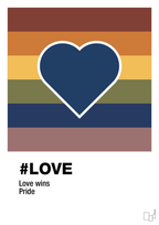 plakat: love - lapis blue-LGBTQ-A1two3