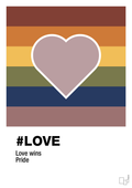 plakat: love - light rose-LGBTQ-A1two3