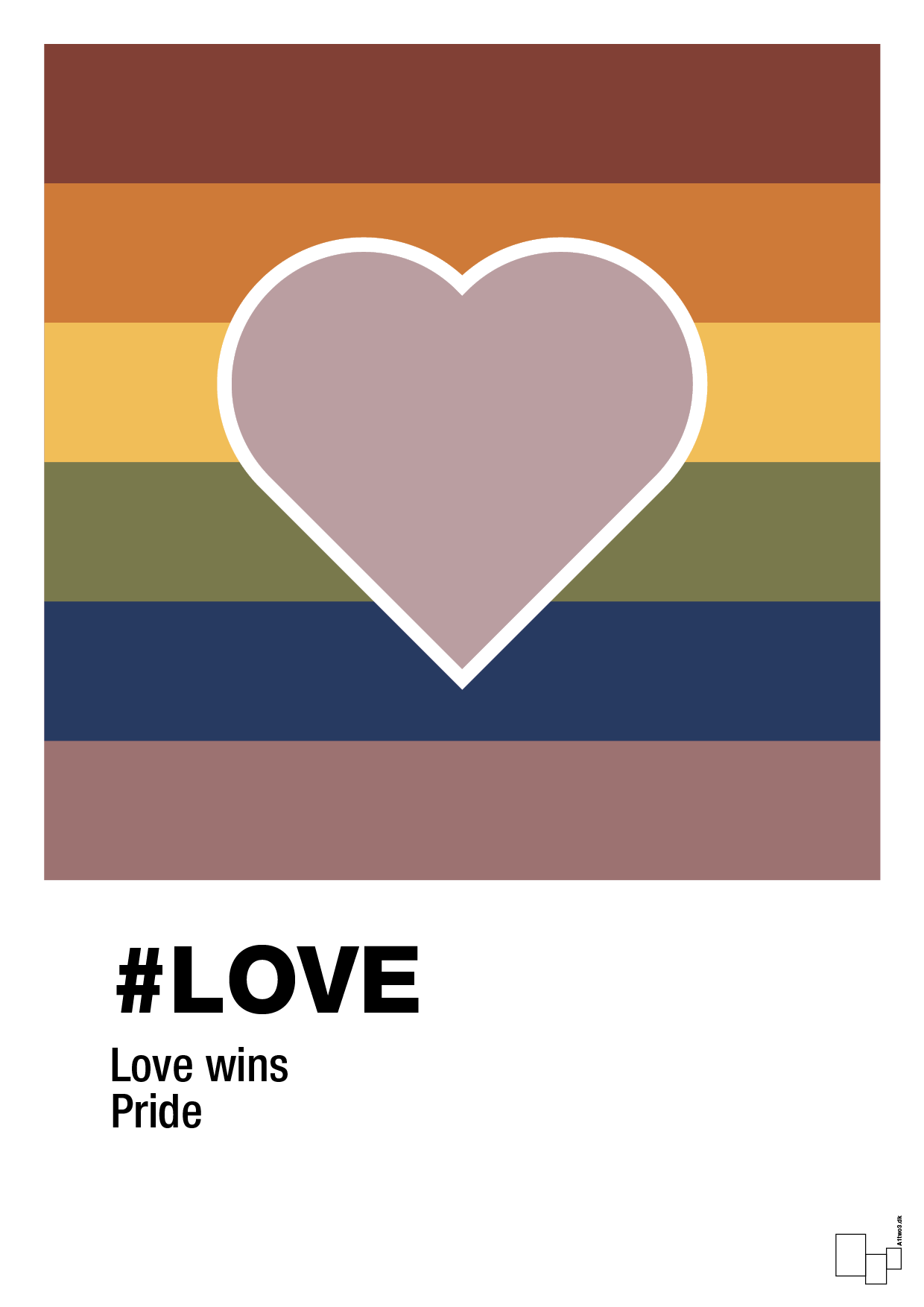 plakat: love - light rose-LGBTQ-A1two3