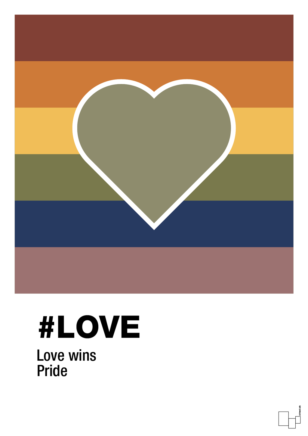 plakat: love - misty forrest-LGBTQ-A1two3