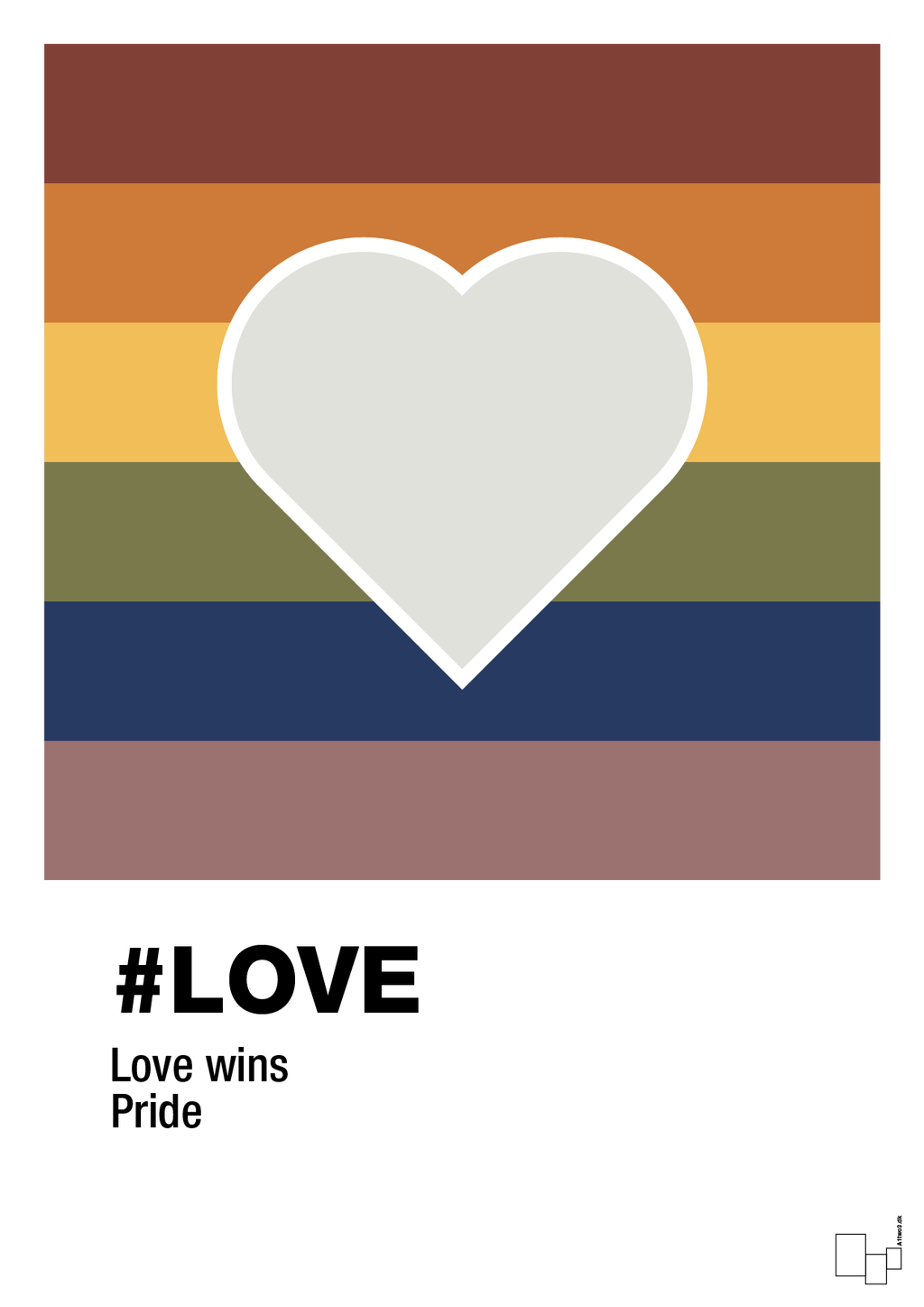 plakat: love - painters white-LGBTQ-A1two3