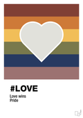 plakat: love - painters white-LGBTQ-A1two3