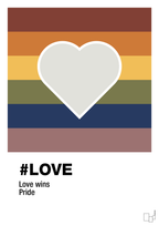 plakat: love - painters white-LGBTQ-A1two3