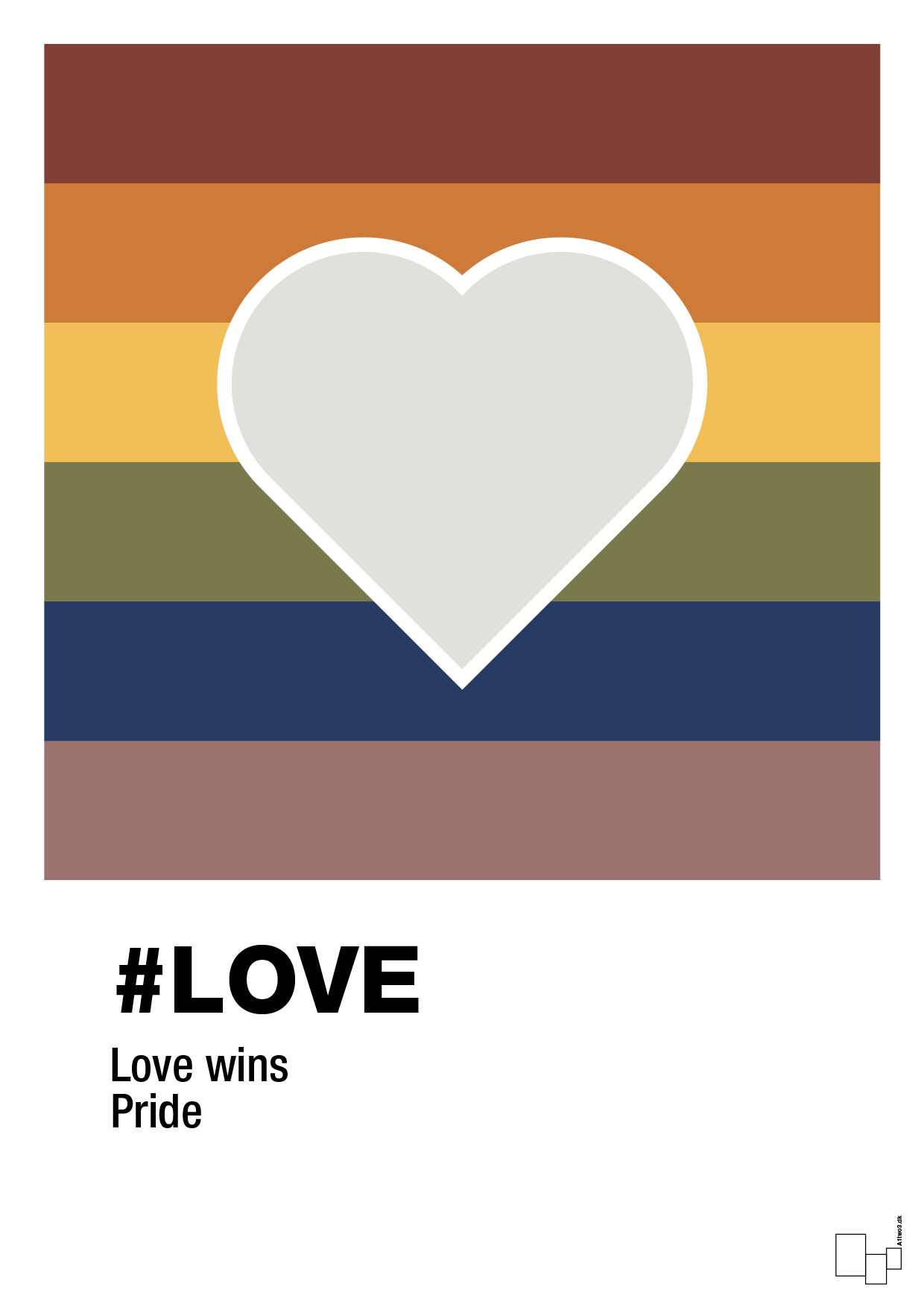 plakat: love - painters white-LGBTQ-A1two3
