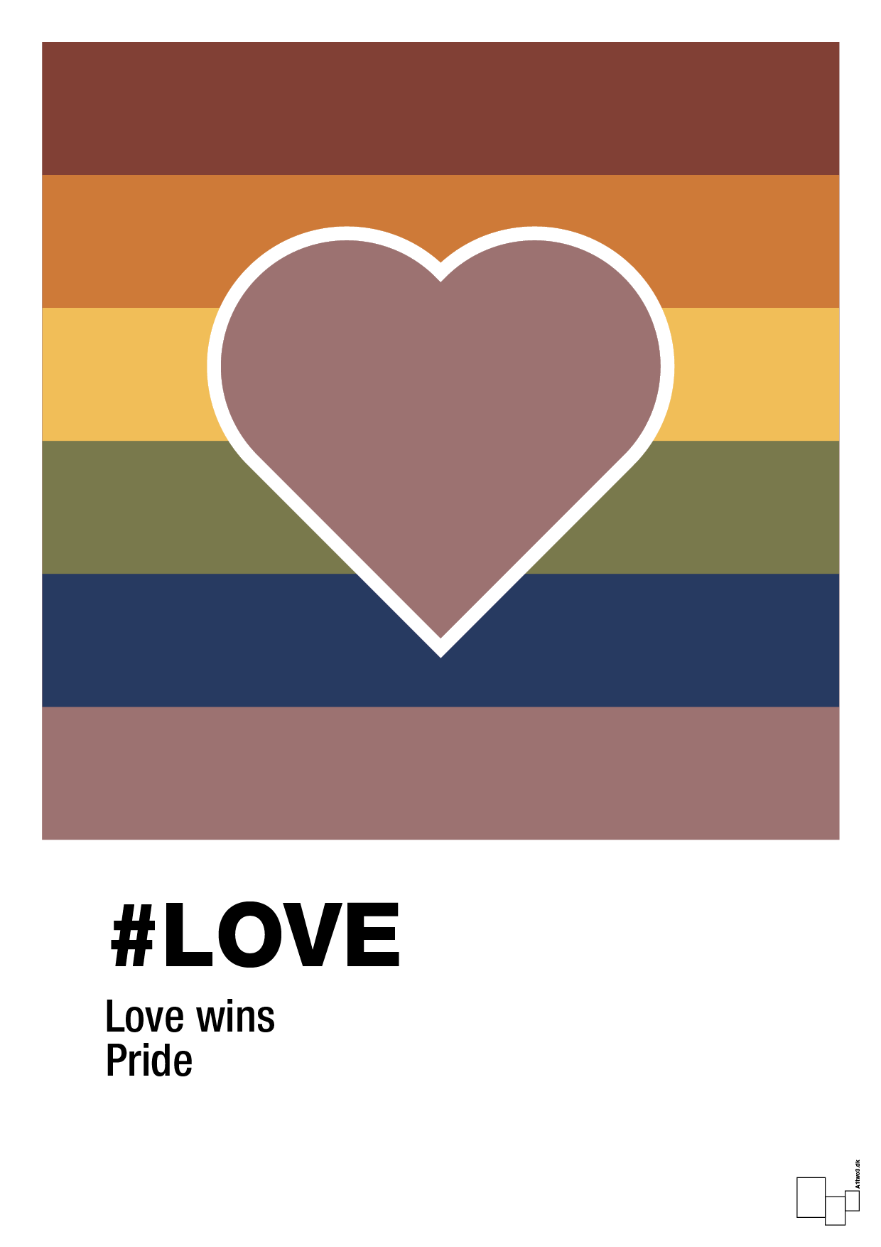 plakat: love - plum-LGBTQ-A1two3
