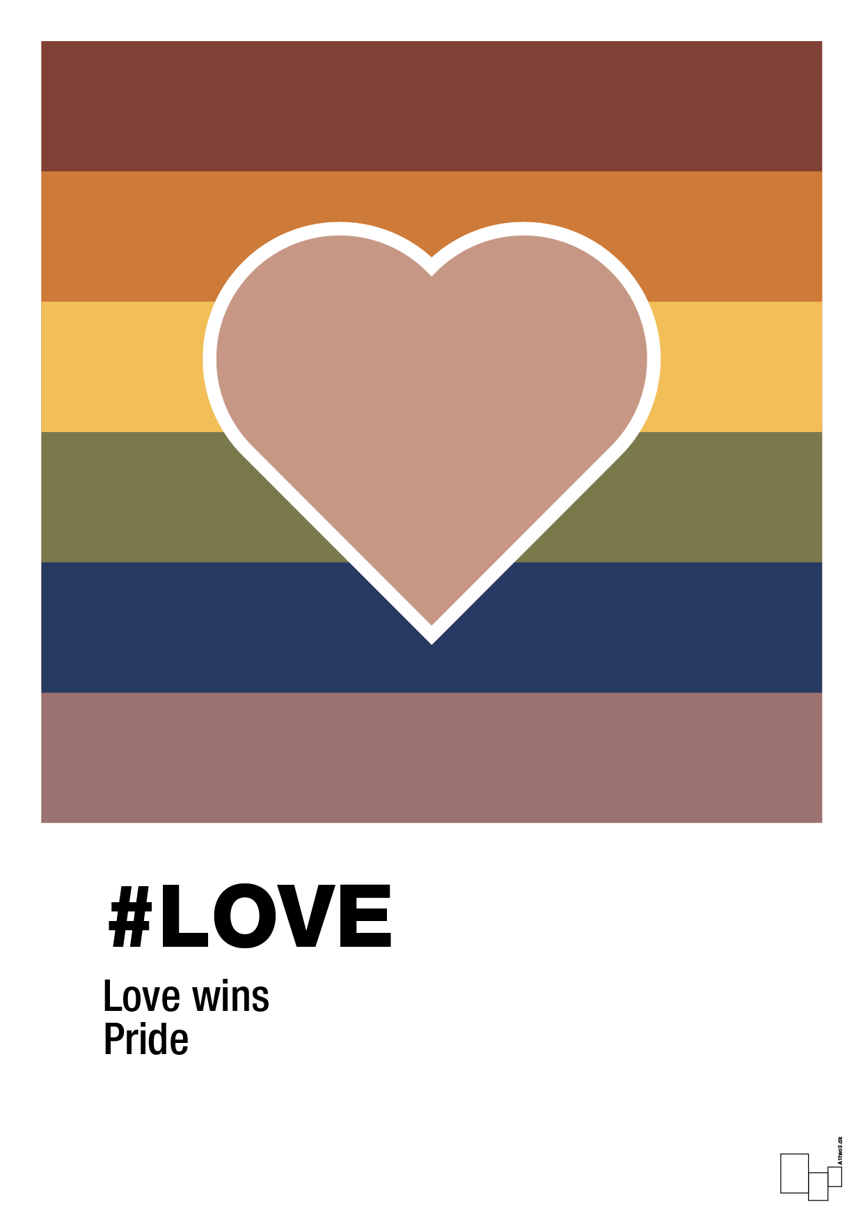plakat: love - powder-LGBTQ-A1two3