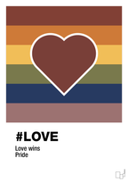 plakat: love - red pepper-LGBTQ-A1two3