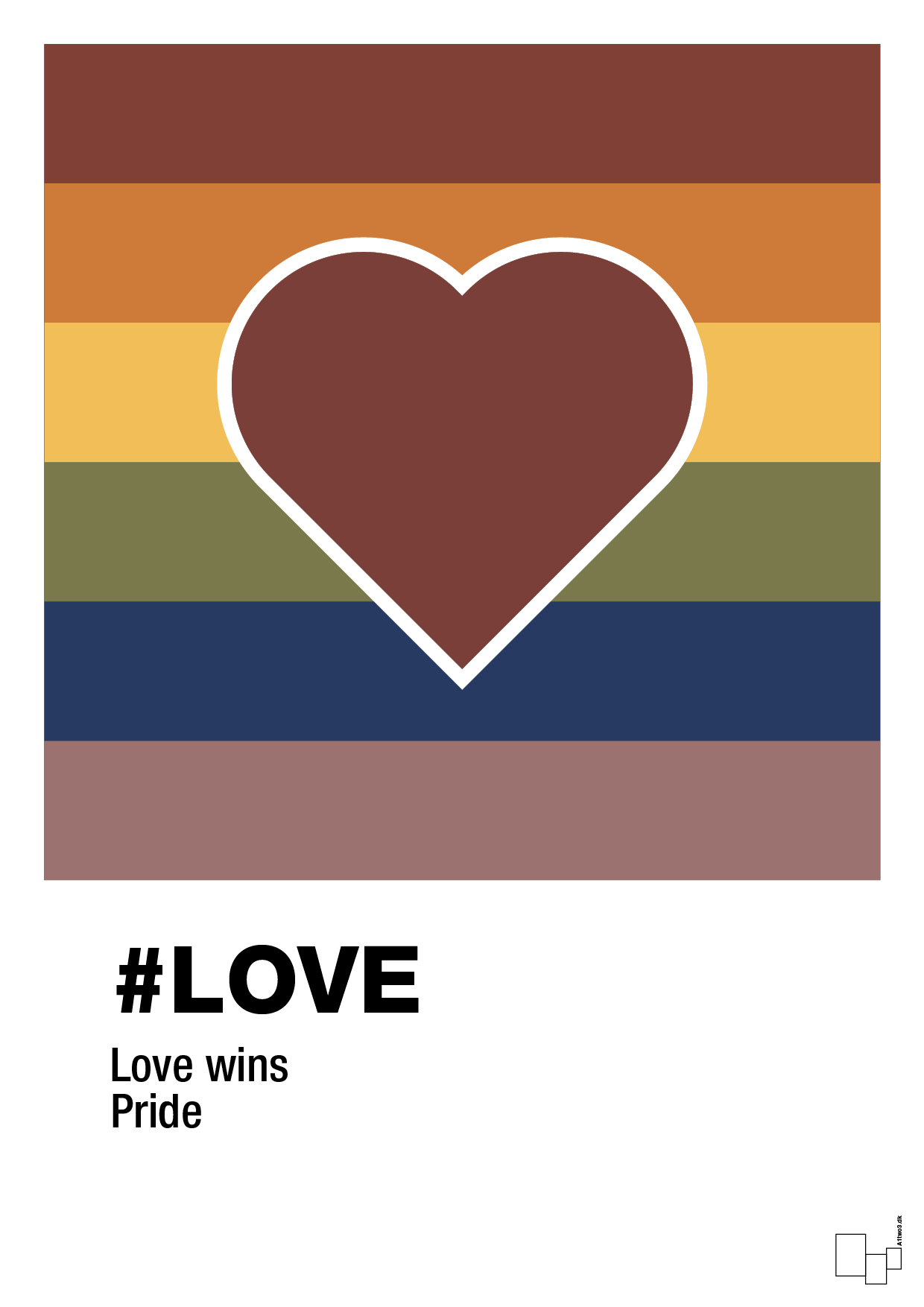 plakat: love - red pepper-LGBTQ-A1two3