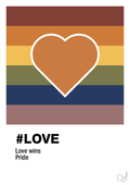 plakat: love - rumba orange-LGBTQ-A1two3